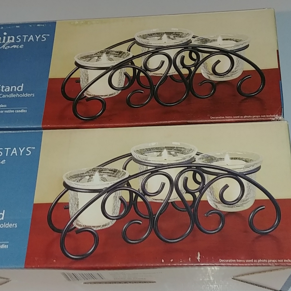 Wire candle stands